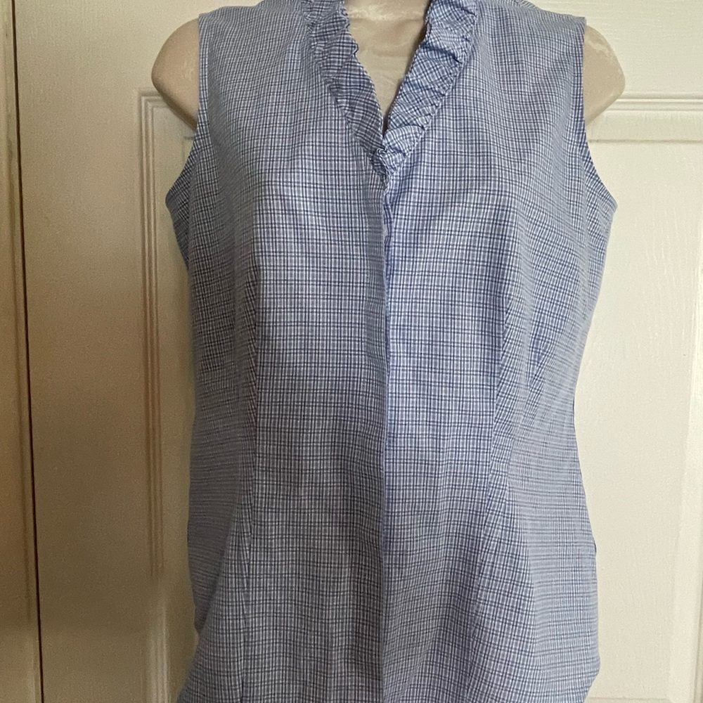 Brooks Brothers Blue Checkered‎ Blouse